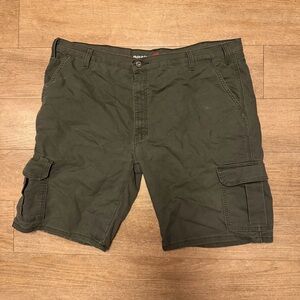 Dickies Dark Green Cargo Shorts for Men 42